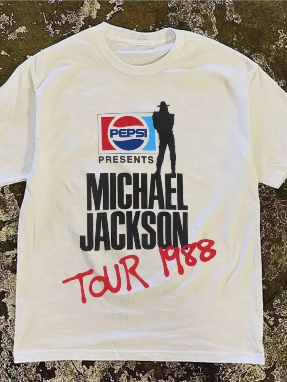 NEW !!!! Pepsi Presents Michael Jackson Tour 1988 Graphic Tee